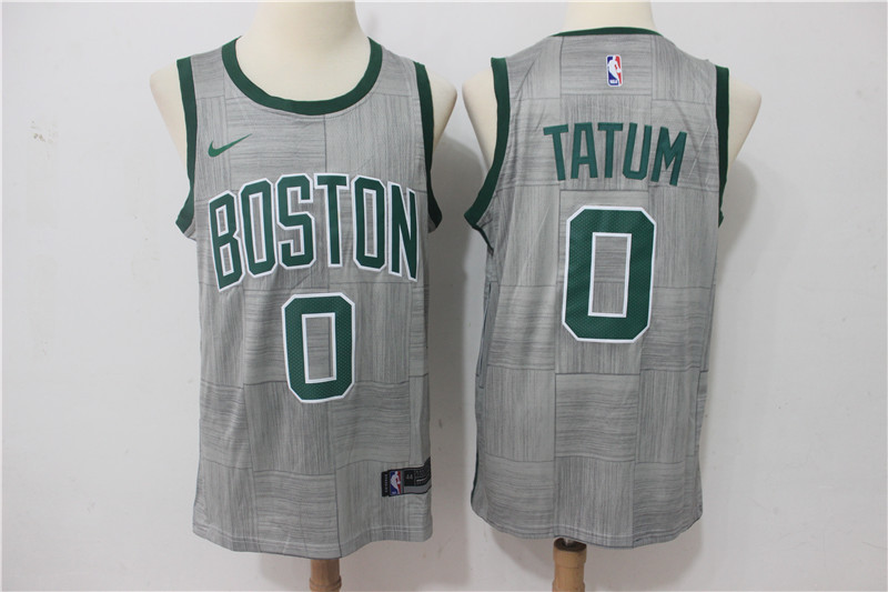 Men Boston Celtics #0 Tatum Grey Game Nike NBA Jerseys->boston celtics->NBA Jersey